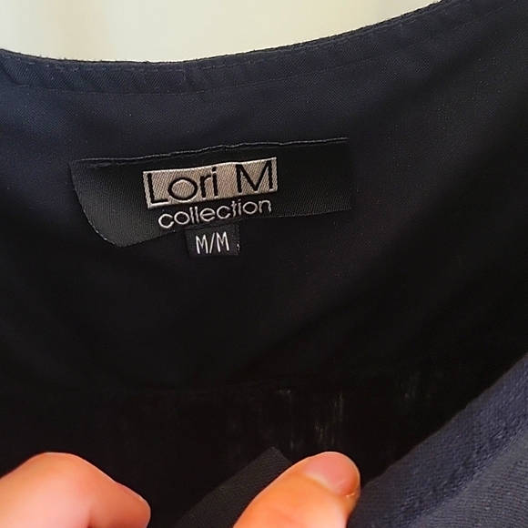 Black linen blend dress - Picture 4 of 6